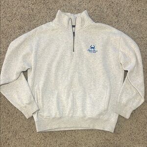 Classic Gray Zip-Up Sweater